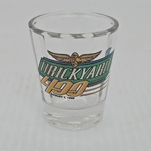 1998 Brickyard 400 NASCAR Beveled Shot Glass -‎ Indianapolis Motor Speedway