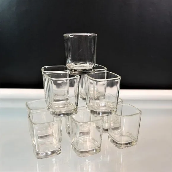 Square Shot Glasses Clear Shooters
