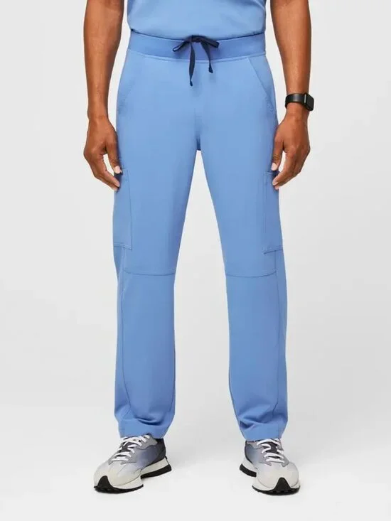 Figs Men's Axim Straight-Leg Scrub Pant Ceil Blue Size Small
