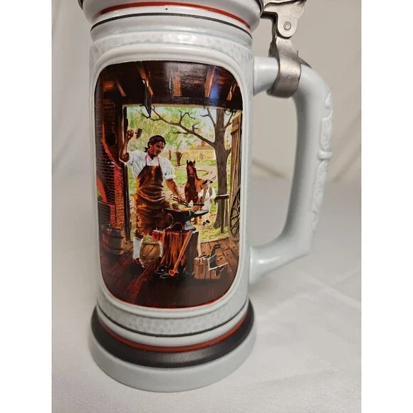 1985 Avon Building of America Stein The Blacksmith Brazil Limited Edition Mug
