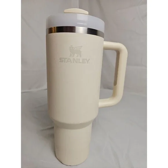 Stanley Quencher H2.0 FlowState Tumbler 40oz Beige Insulated Travel Mug W/ Straw