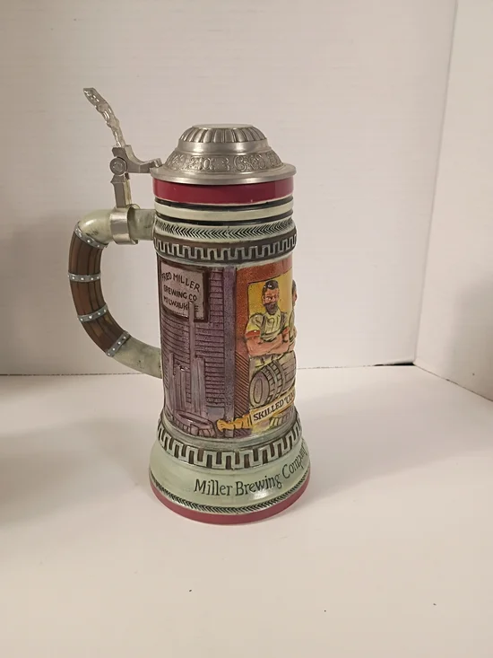 Dram Tree Miller Brewing Company Skilled Coopers Lidded Stein 0183/9850
