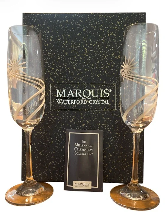 Waterford Millennium Celebration Collection Champagne Flutes