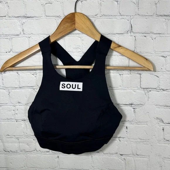 Lululemon SoulCycle High Neck Sports Bra Black Skull Crossbones Size‎ 2 W2AG9S