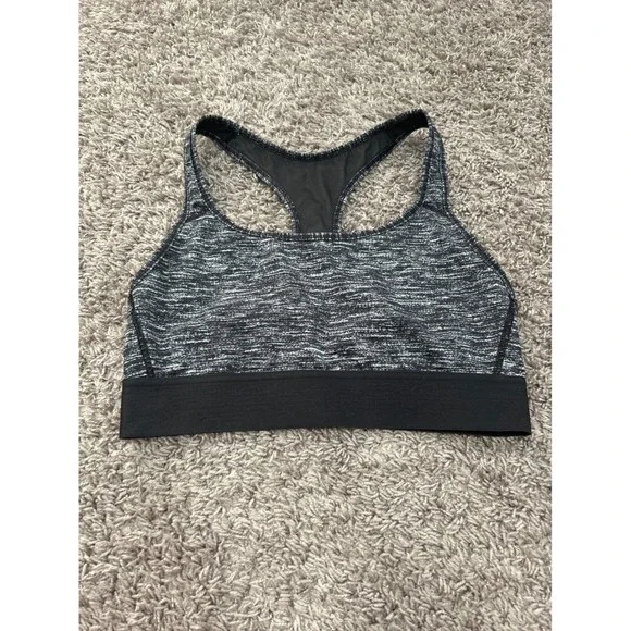 Victoria Sport Racerback Sports Bra Gray Black‎ Small