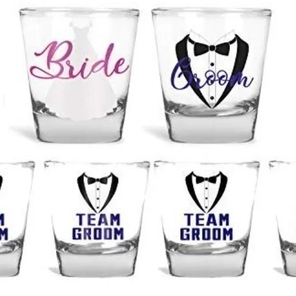 Wedding Shot Glasses - Set Of 6