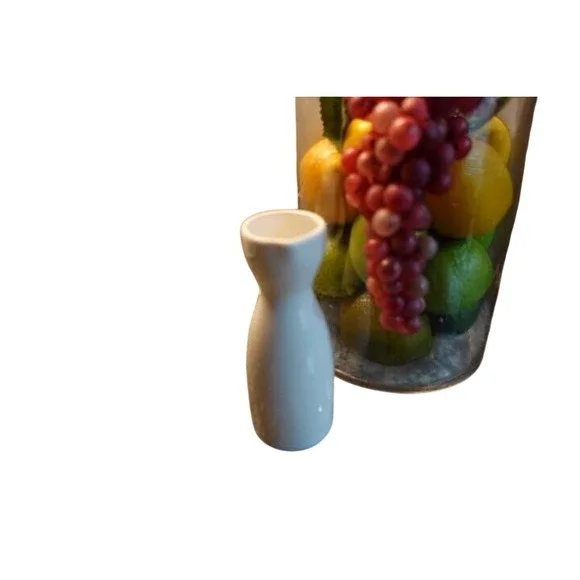 Small‎ Sake bottle MIYAKO fine porcelain white CRUET servingware