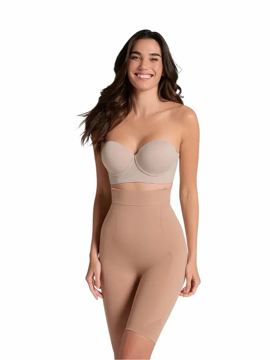 NWT Leonisa Invisible Extra High-Waisted Shaper Nude - Size Large‎