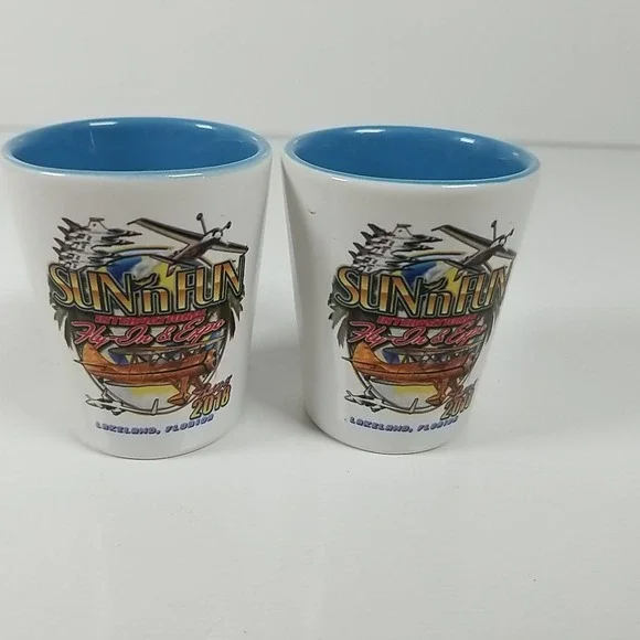 2018  Sun'n Fun Fly In Lakeland FL Shot Glasses