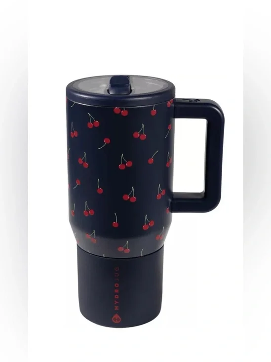 20oz 20 oz Midnight Cherry Navy Black Red Hydrojug Sport bottle tumbler 🍒 20oz