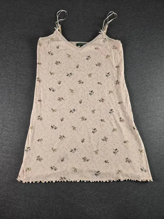 Lauren Ralph Lauren Slip Womens Small Floral Cotton Adjustable Straps Night Gown