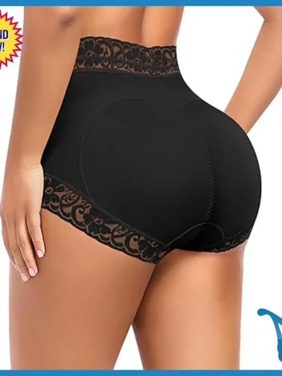 Butt Lifting Shapewear Panties with Removable Pads, Tummy Control, Size X-Large