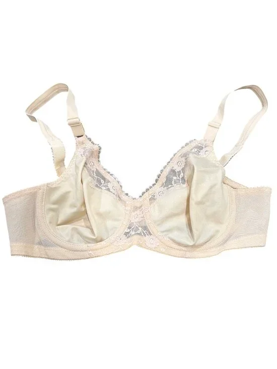Playtex Vintage Support Can Be Beautiful Bra Beige Lace Underwire Style 707 Size