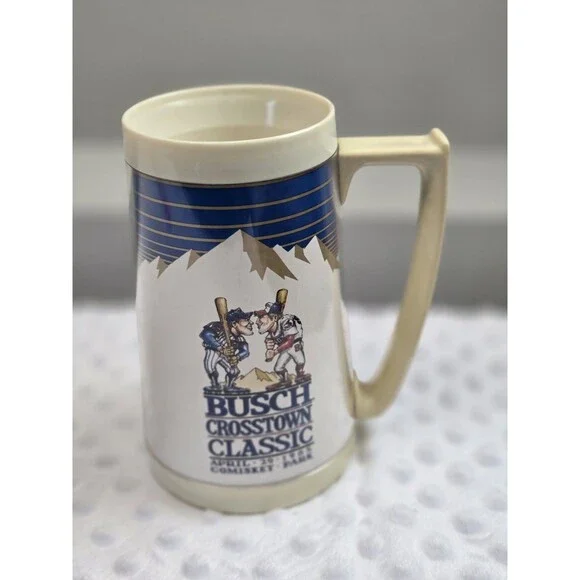 1985 Chicago Cubs White Sox Busch Crosstown Classic Mug Comiskey Park Baseball