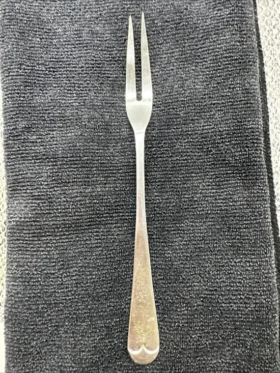 Vintage Sipelia 7.5” Carving Fork Flatware Stainless Nickel Sheffield England
