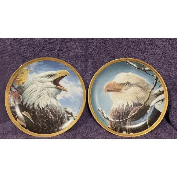 COLLECTIBLE HAMILTON PLATES AMERICAN EAGLE 