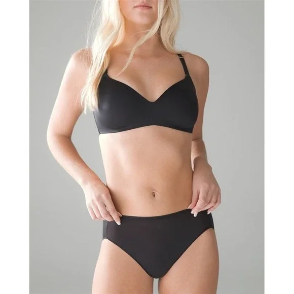 NWOT Soma 36C Vanishing Back Wireless Full Coverage Bra Black 119819