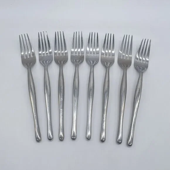 Hampton Silversmiths HSV84 Dinner Forks 7 3/4” Stainless Steel Set of 8