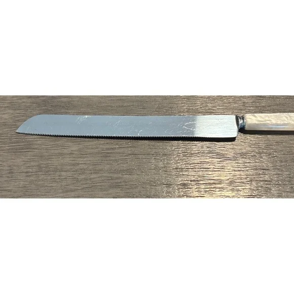 VINTAGE Sheffield England  Faux Mother of Pearl Handle Wedding‎ Cake Knife