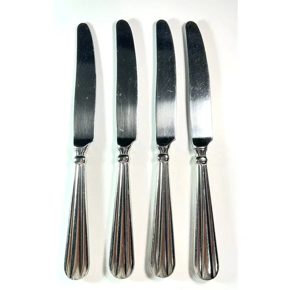 Oneida Unity (4) Dinner Knives Stainless Flatware Replacements USA - Set Of (4)A