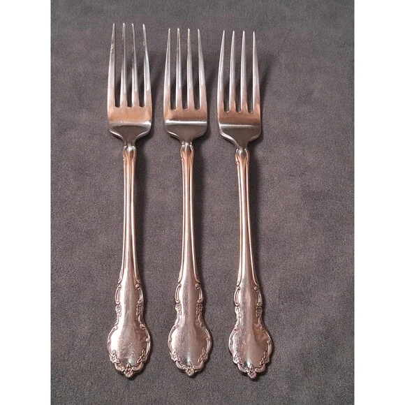 Oneida Cube Tennyson Dinner Forks (3)