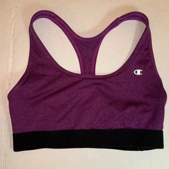 Champion Purple and Black Sports Bra
