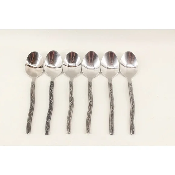 Gourmet Settings New Wave 6 Tablespoons Place Oval Soup Spoon Flatware‎ GS