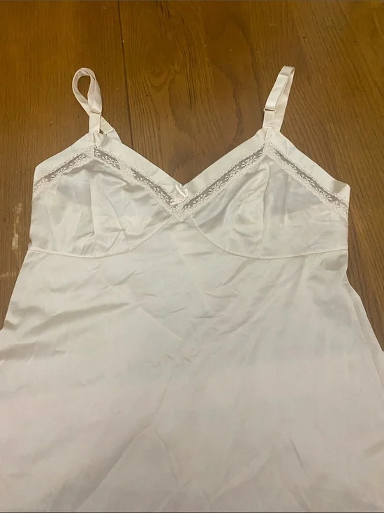 Vintage Lorraine Slip Nightdress in Pale Pink - Size 34 Tall