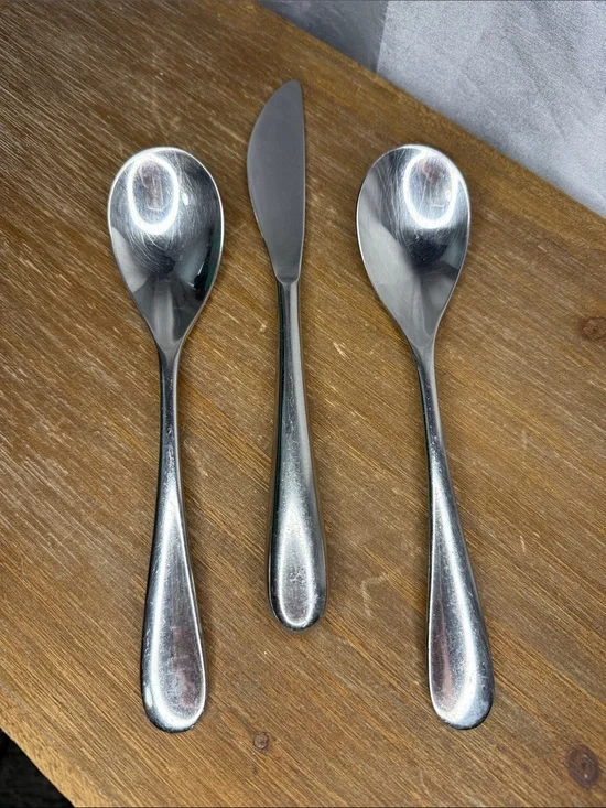 Pfaltzgraff Sonya Set Glossy 18/8 Stainless Steel Ergonomic Set Spoons & Knife