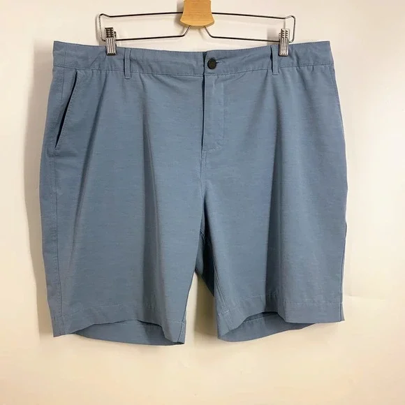 Faherty All Day Shorts Mens Size 40‎ Blue Casual Flat Front Recycled Blend