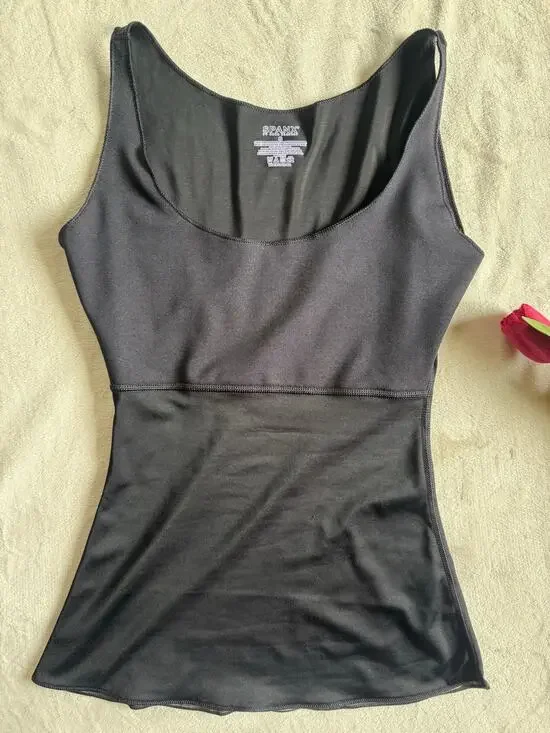 Spanx Black Scoop-neck Layering Cami Tank Size Small