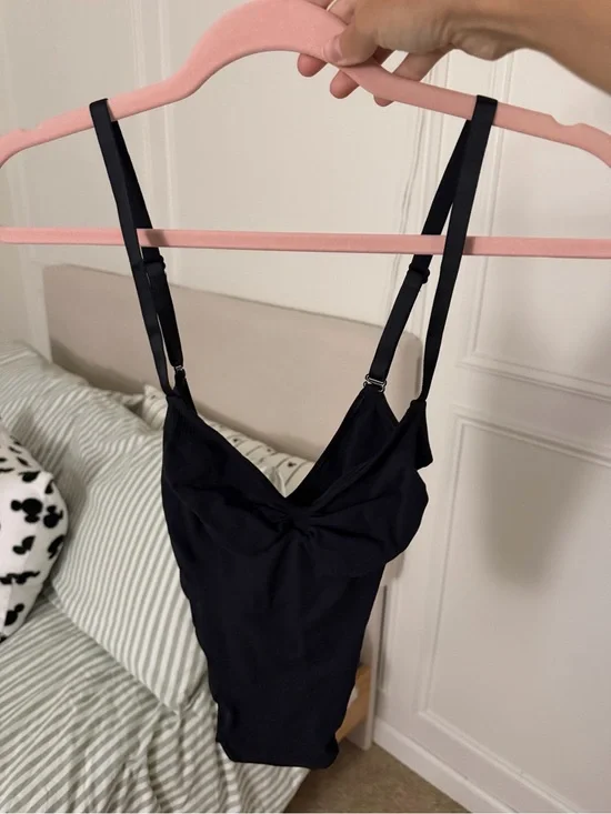 SKIMS Black Adjustable-Strap Bodysuit