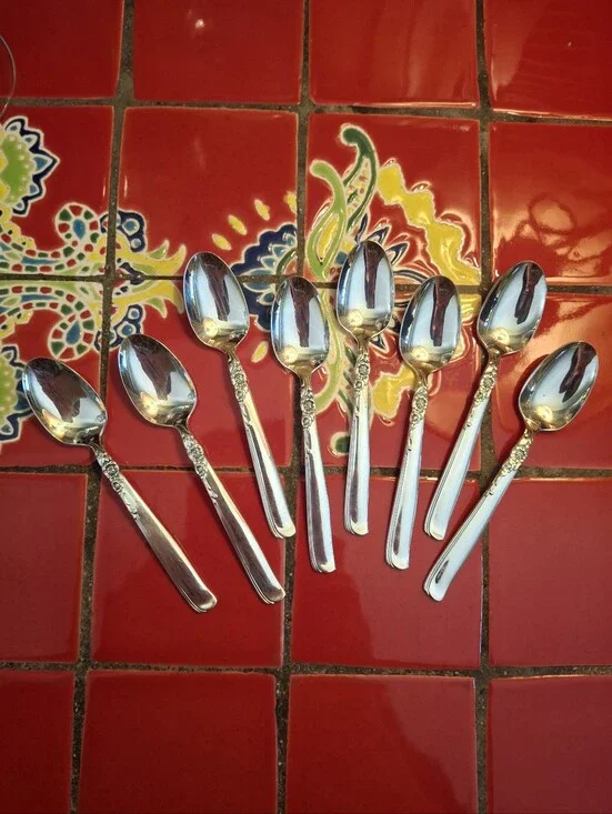 Prestige Silverplate GAY ADVENTURE DEMITASSE SPOONS, 4.5