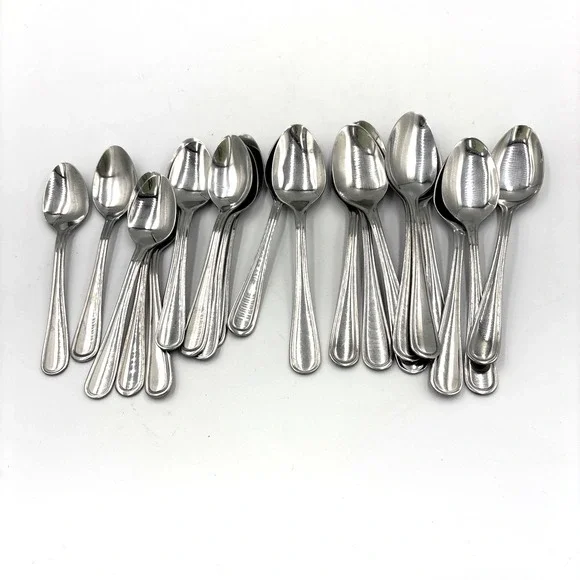 20 Pieces Tea Spoons Tablespoons Mix Lot Stainless Steel Spoons