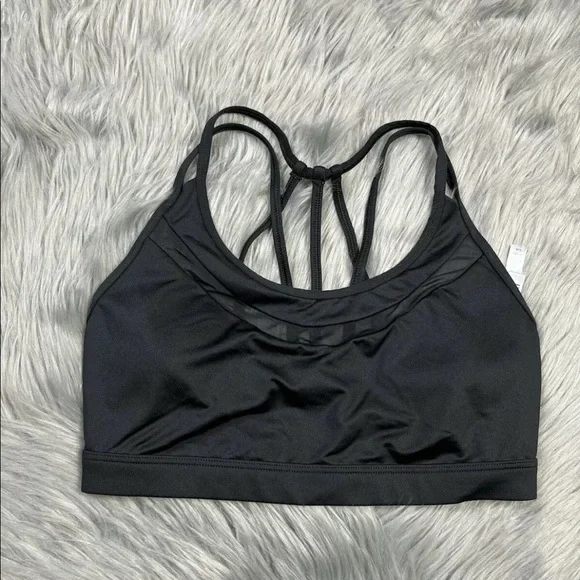 Victorias Secret Sport Black Strappy Sports Bra Size Small