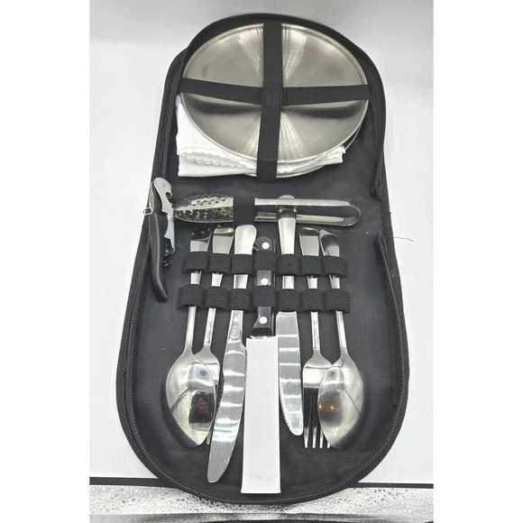 Compact 2-Person‎ Portable Camping Cutlery & Mess Kit