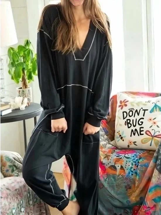 NATURAL LIFE Black Jumpsuit (098990) ✨