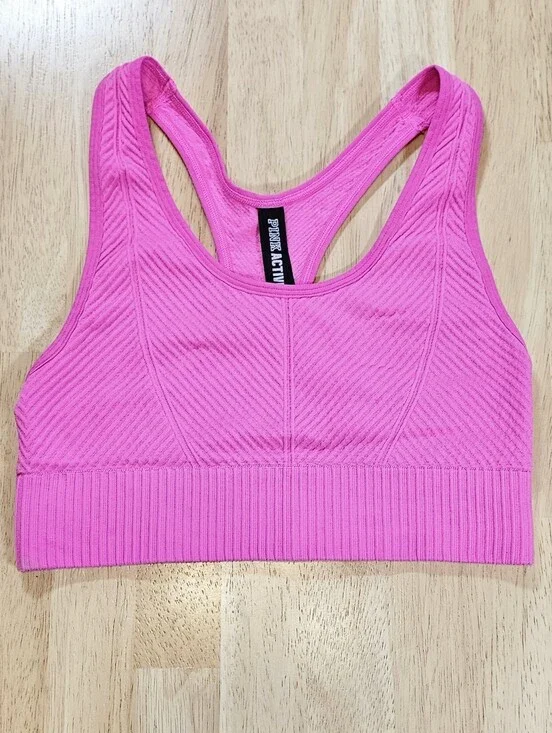 PINK Victoria's Secret Ribbed Racerback Sports Bra Size XS