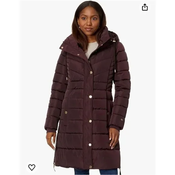 Tommy Hilfiger Women's Zip-up Long Puffer Coat