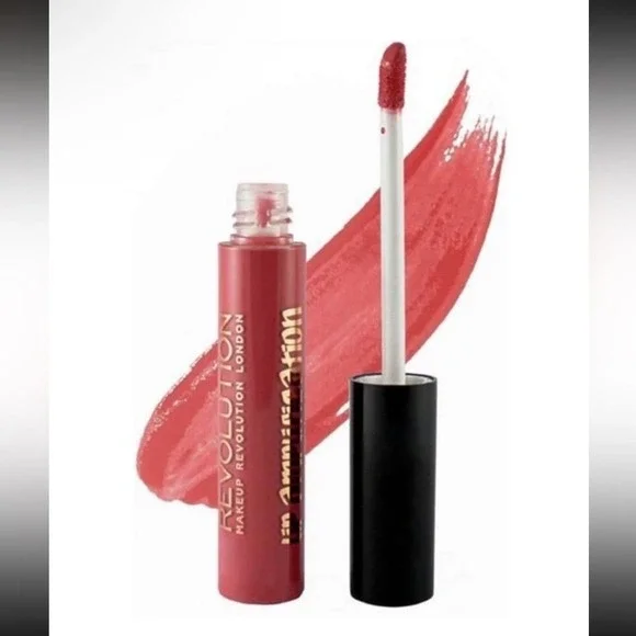 Makeup Revolution Lip Amplification Epic Love Pink Glossy Liquid Lipstick 7mL‎