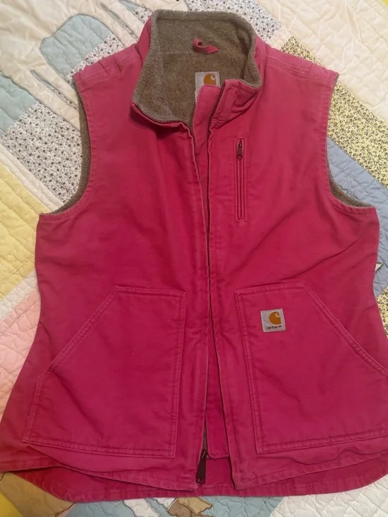 Women’s Vintage Rare Pink Carharrt Vest