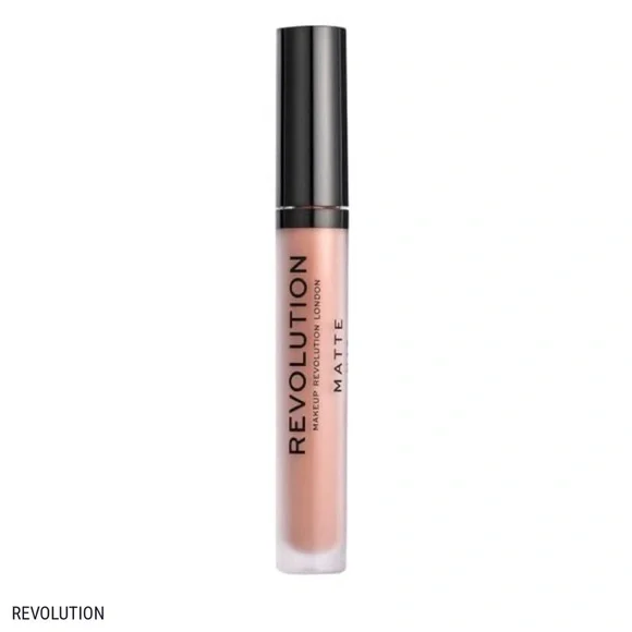 Makeup Revolution Matte Liquid Lipstick Vow 120 Warm Nude Long Lasting Lip Color
