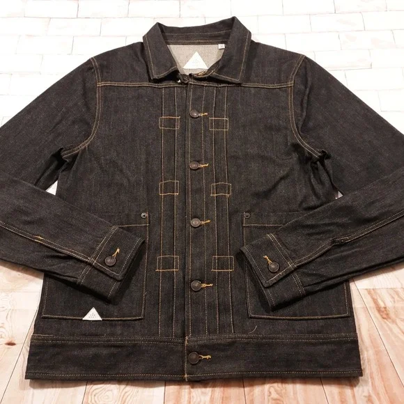 Altamont Denim‎ Jacket Jean Trucker Mens Medium Black Mrshl 3130001755