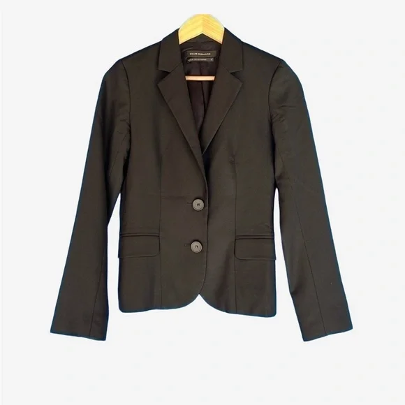 Club Monaco blazer Women’s black wool blend‎ professional office quality work