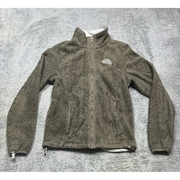 The North Face Jacket Womens XS Brown Osito Fleece‎ Full Zip Logo Outdoor Fuzzy