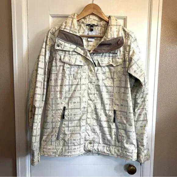Columbia waterproof patterned jacket M