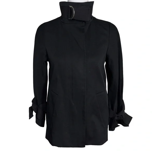 Ann Taylor Black Jacket Winter Cotton Spandex