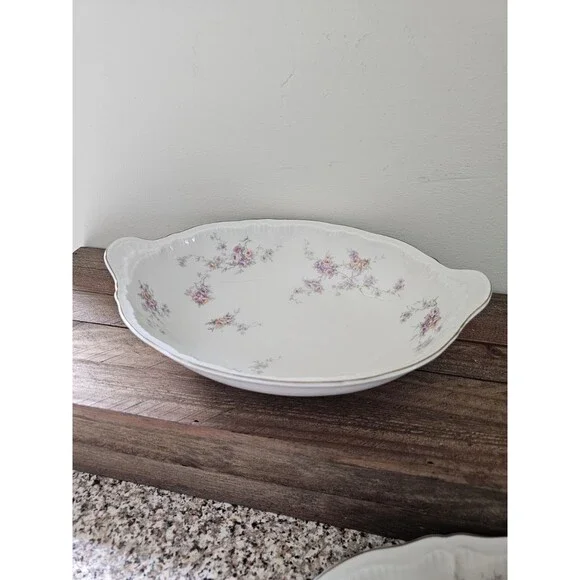 Theodore Haviland New York Oval Serving Bowl Pattern Helene 10.25 Inches
