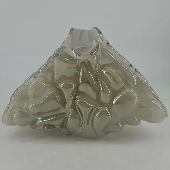 Unique Hand blown Studio Art Glass Letter or Napkin Holder