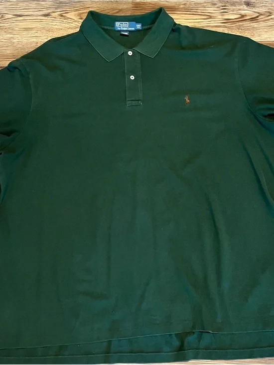 Ralph Lauren Dark Green Polo with Brown Pony Embroidery